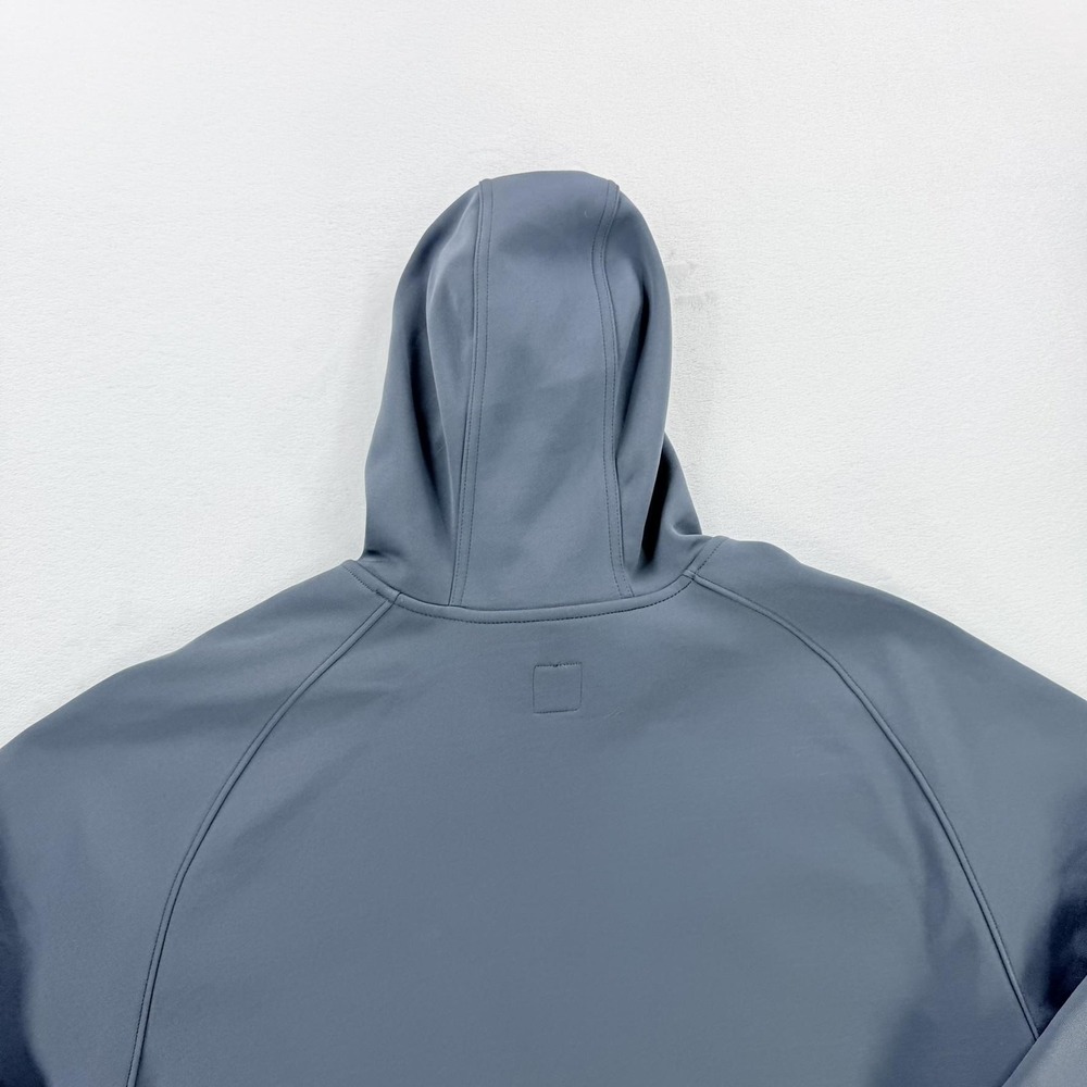 Champion Hoodie Mens XL Gray Fleece Pullover Kangaroo Pocket Logo Sweatshirt - Picture 13 of 16